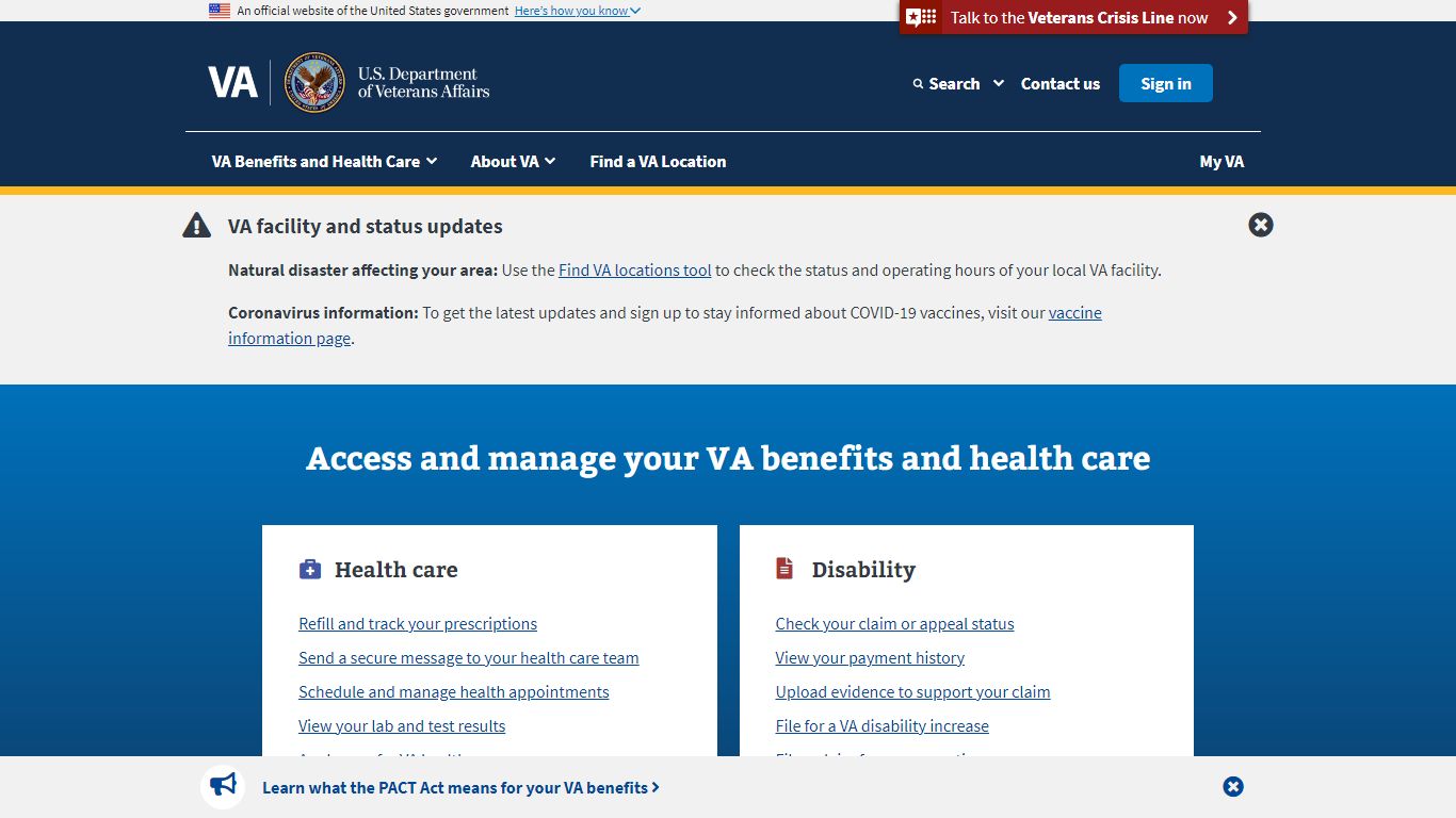 My VA | Veterans Affairs